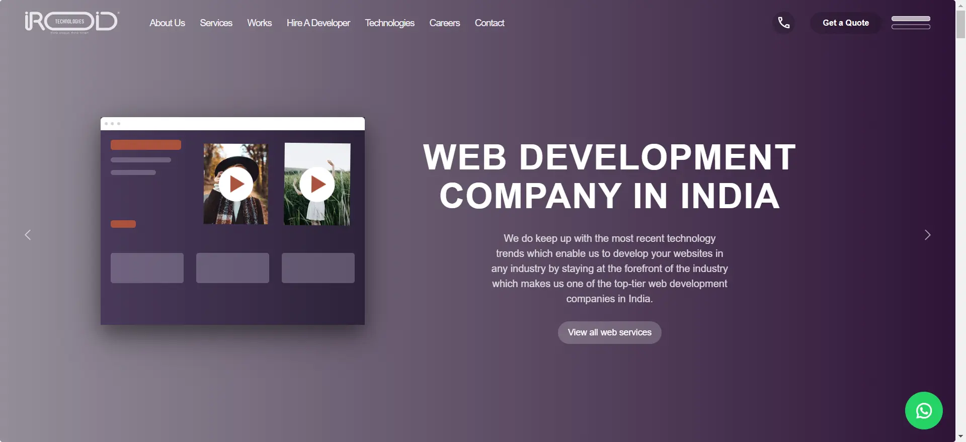 iROID Technologies stands top Web designing company in Kerala