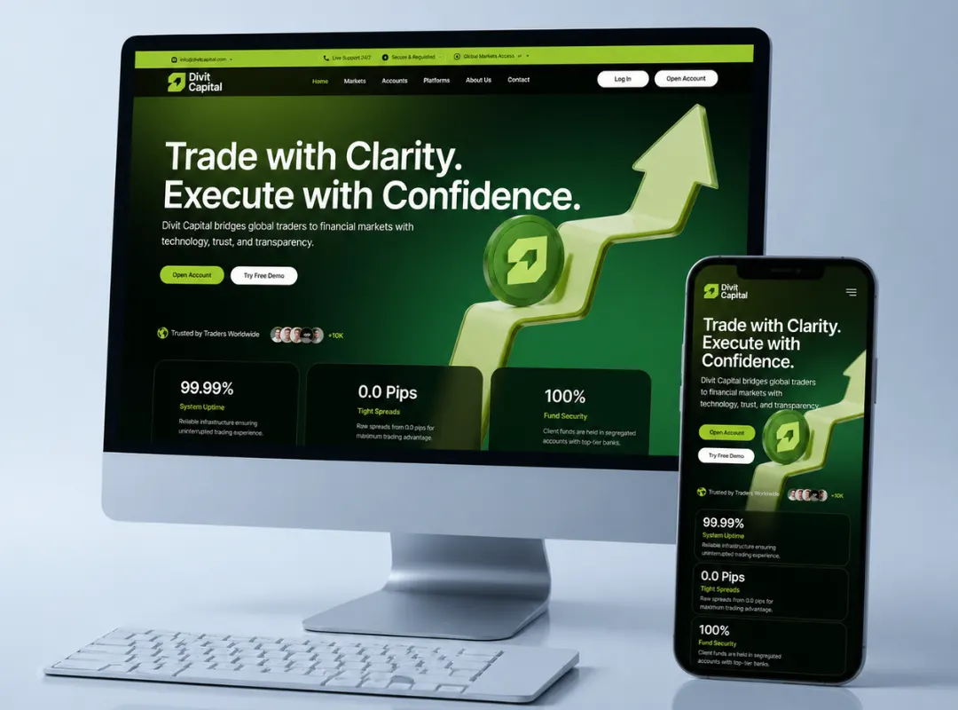 Divit Capital CMS-based business website developed by best Web designer and developer Aneiz Ahmed
