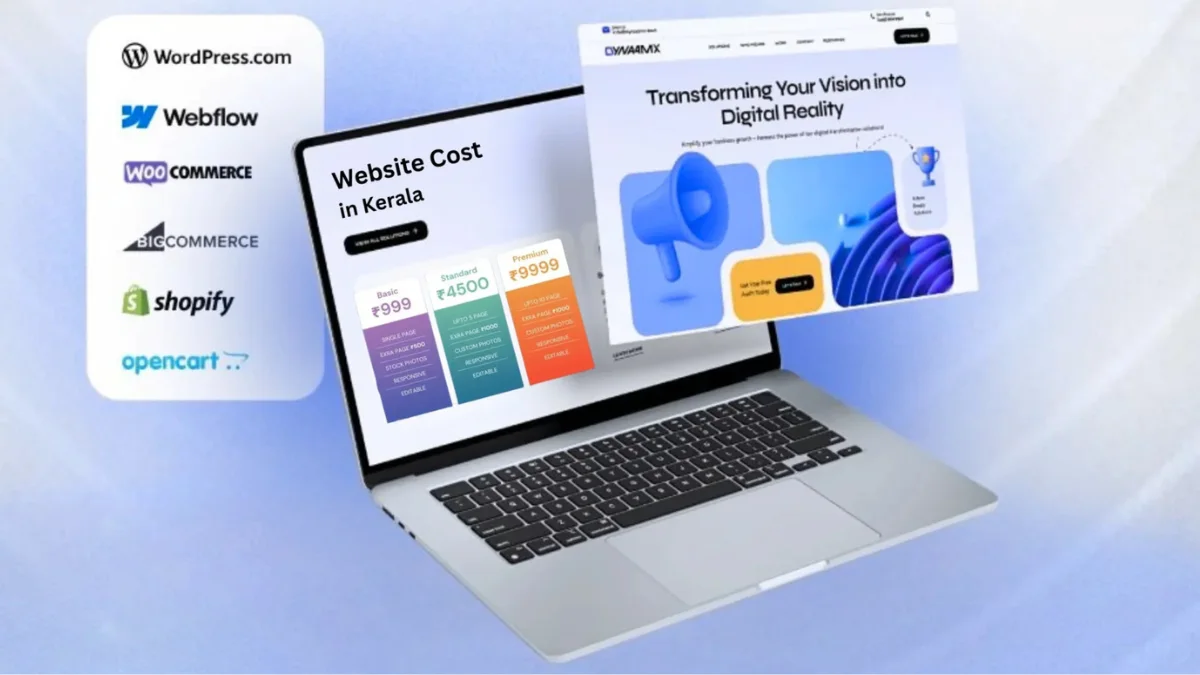 Website development cost in Kerala by expert web designers.